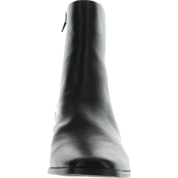 DV By Dolce Vita Womens Lustry Black Leather Zipper Ankle Boots Shoes NWT - Picture 4 of 4